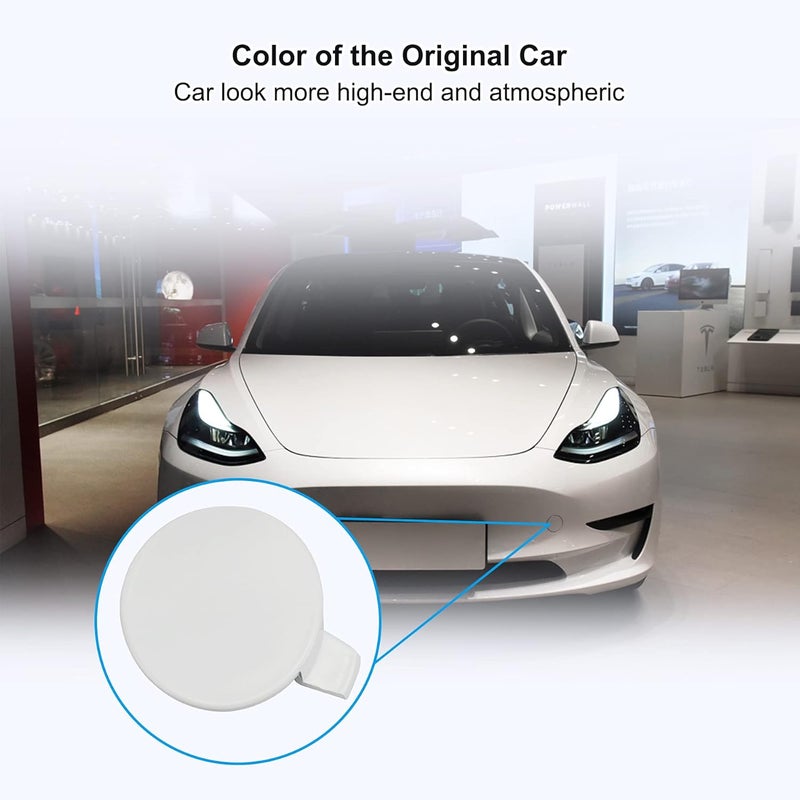 TIKSCIENCE Front Bumper Tow Hook Cover Cap for Tesla Model 3 - Image 2
