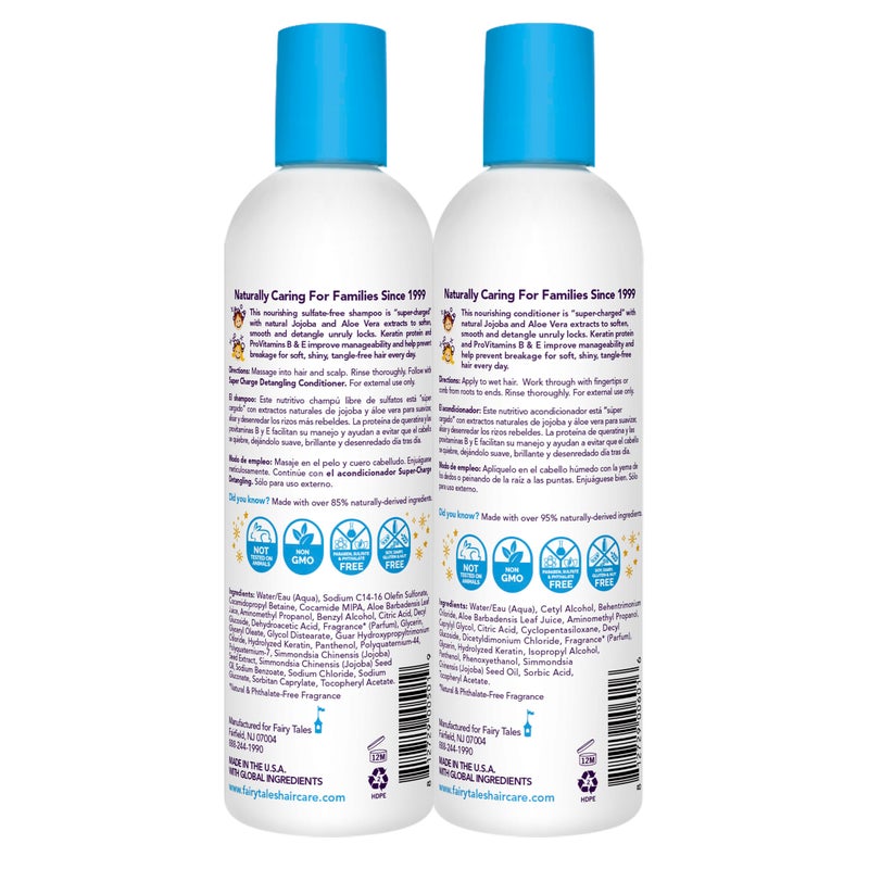Fairy Tales Tangle Tamer Detangling Shampoo and Conditioner for Kids - Ultra Moisturizing and Anti Frizz Protection - Paraben Free, Sulfate Free - 12 Oz (2 pack) - Image 2