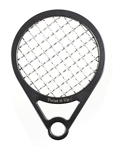Twist Up Comb (Bond Black) - Alternative for Hair Sponges, Creates Curls and Twists for Black Men, Tennis Racket Design