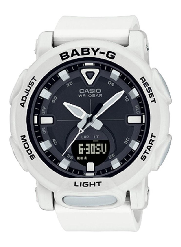Women Watch Baby-G Digital Analog Black Dial Resin Band BGA-310-7A2DR.