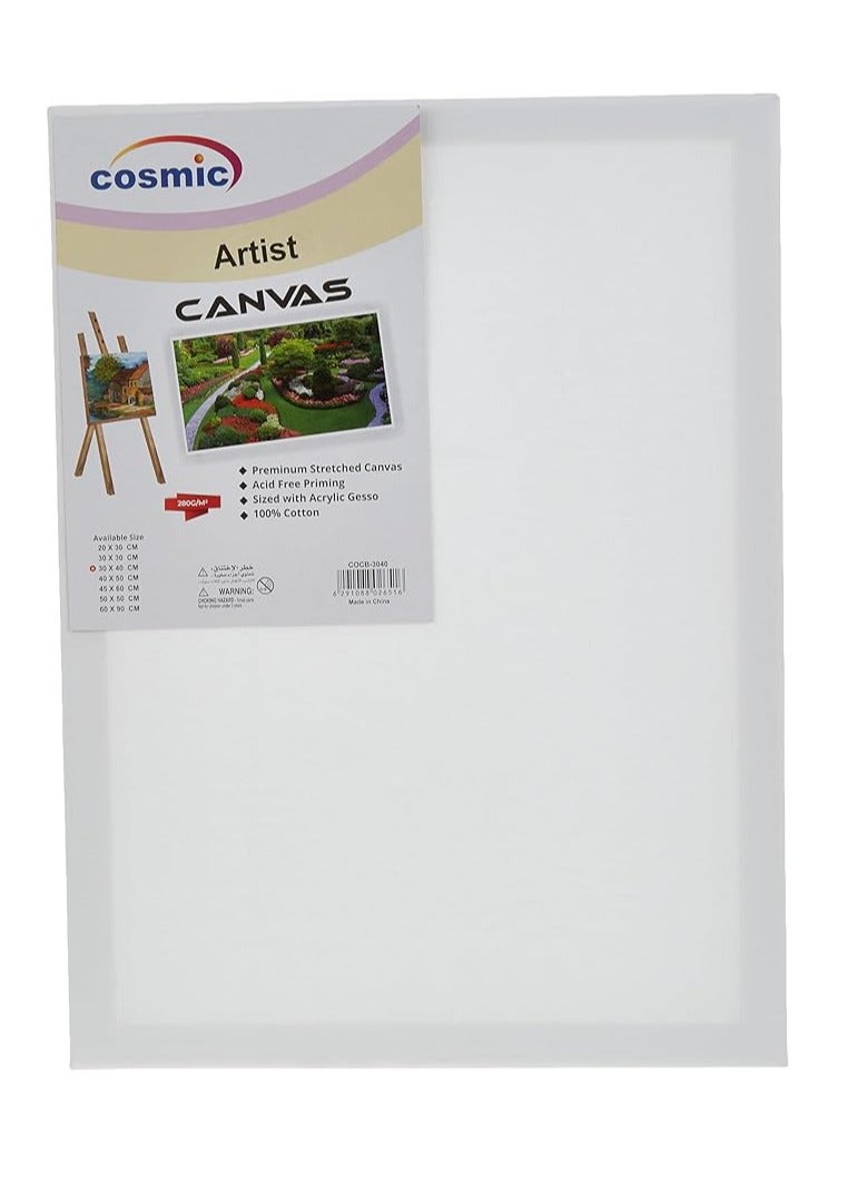 Cosmic Canvas, 60 cm x 90 cm Size, White - Image 1