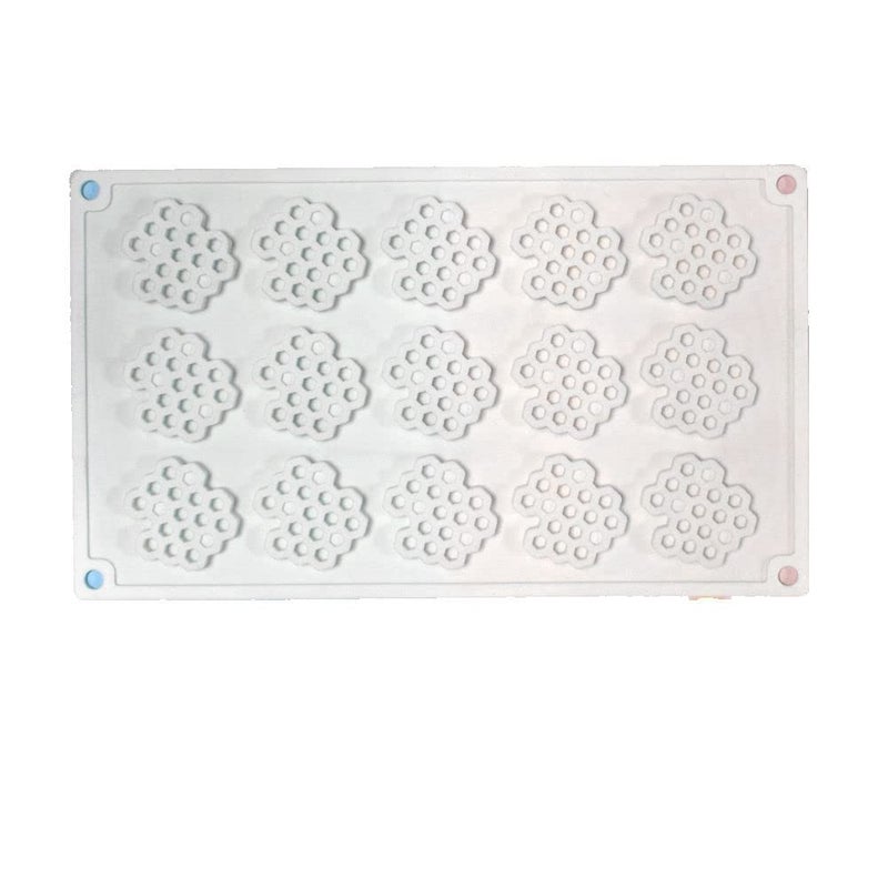 TUKE 15 Cavity Silicone Honeycomb Molds for Chocolate Honeycomb Bee Silicone Fondant Mold Beehive Silicone Baking Molds Bee Candy Silicone Mold for Kitchen Cake Cupcake - Image 4