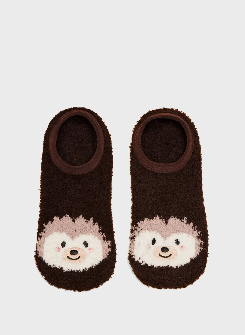women'secret Embroidered Low Knee Socks