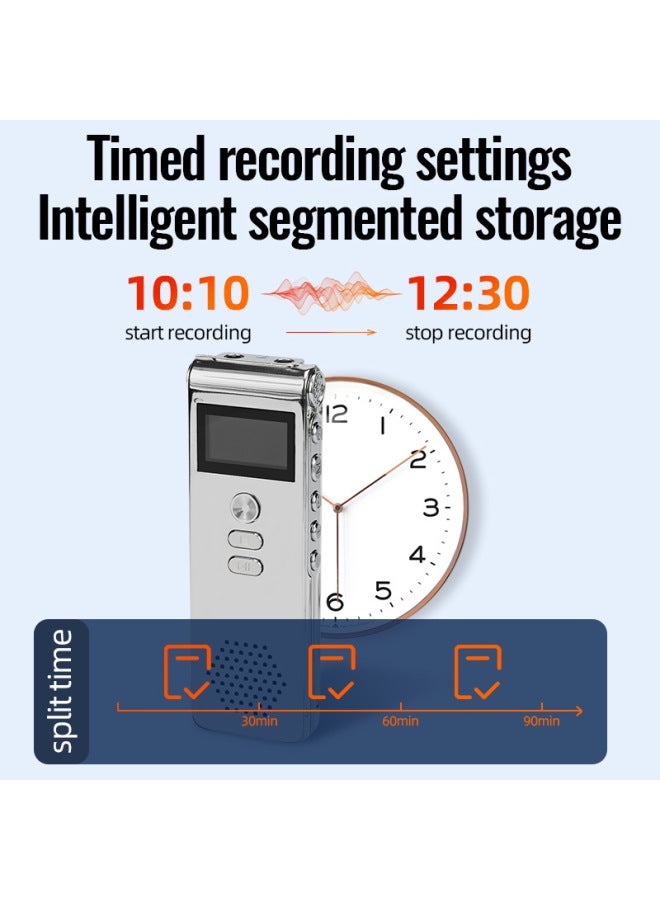 Source X5 Super Long Standby Recorder Mp3ai Intelligent Professional HD Noise Reduction Voice Control Recording Pen - اللون: الإنجليزية محايدة عبر الحدود - السعة: 16 جيجابايت - Image 5