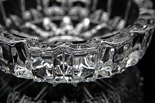 JENY Crystal Heavy Glass Smoking for cigarette cigar Ashtray for Indoor and Outdoor Home Office Tabletop Decorative Round - Image 2