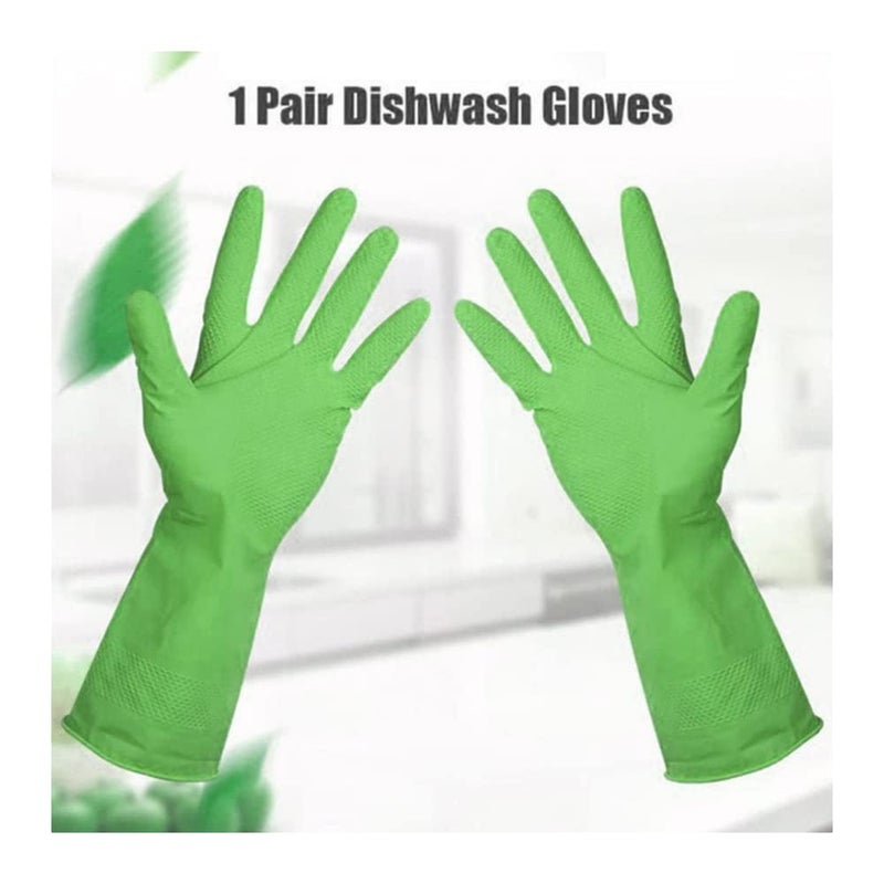 KBA Brothers Multipurpose NonSlip Rubber Reusable Gardening Dishwashing Scrubbing Cleaning Gloves Pack Of 1  - Image 4