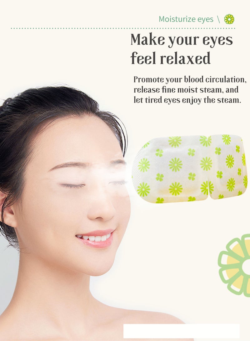 Ocean 5 pieces of heated steam eye mask, hot pressed steam eye mask to remove dark circles under the eyes, relieve fatigue, sleep mask (mugwort fragrance)  - Image 1