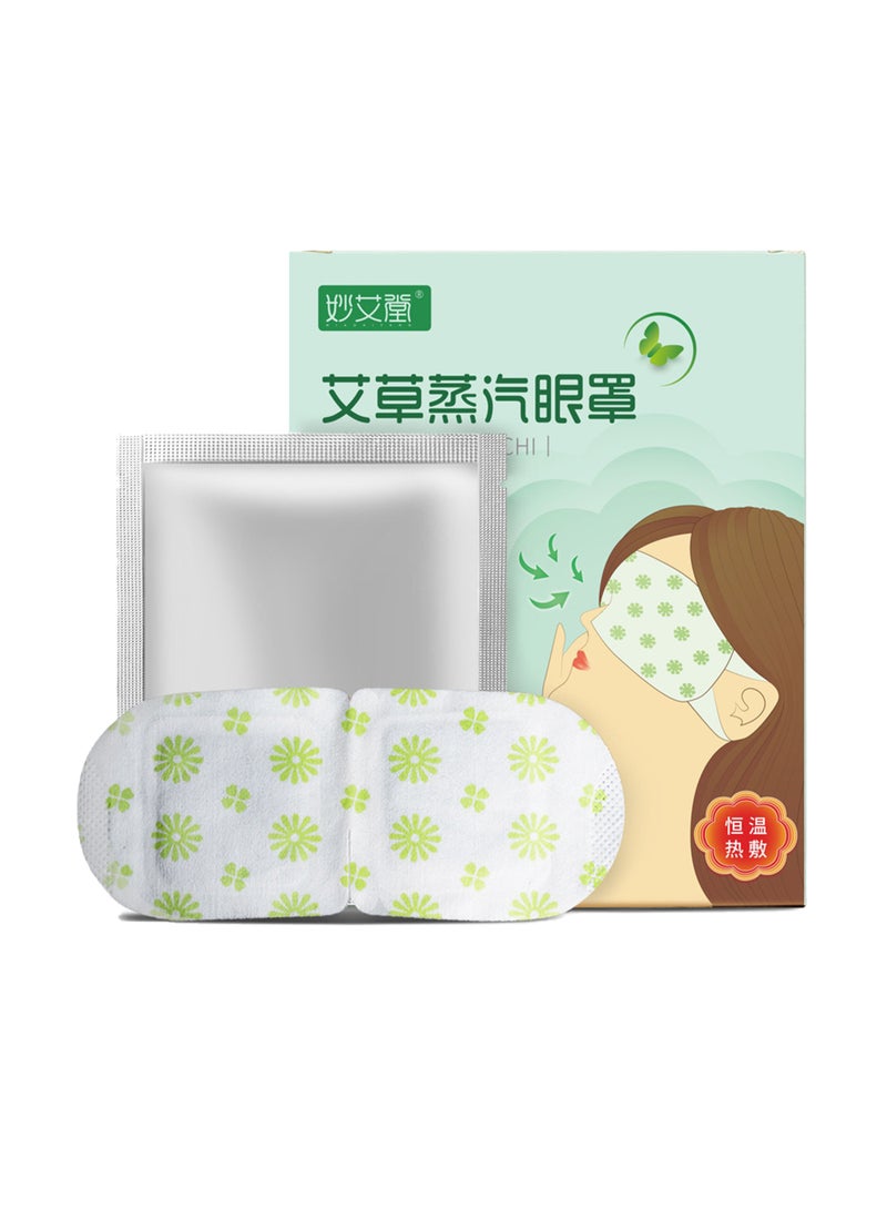 Ocean 5 pieces of heated steam eye mask, hot pressed steam eye mask to remove dark circles under the eyes, relieve fatigue, sleep mask (mugwort fragrance)  - Image 5
