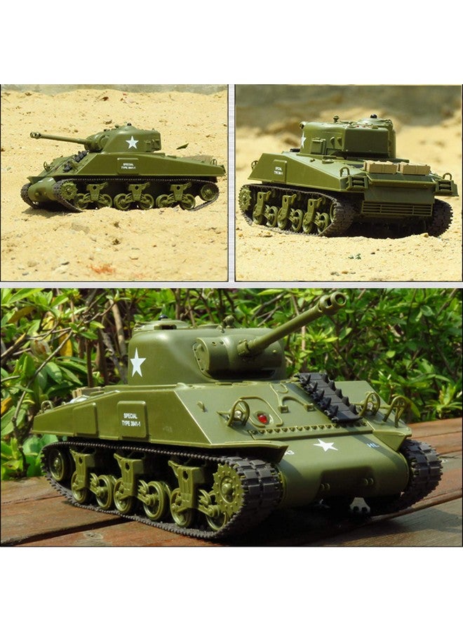 بوكو ديفو نموذج مركبة عسكرية بمقياس 1/30 من دبابة بوكو ديفو شيرمان M4A3 الأمريكية متوسطة الحجم، تعمل بالتحكم عن بُعد بالأشعة تحت الحمراء، بتردد 2.4 جيجاهرتز، مزودة بخاصية الصوت والضوء - Image 4