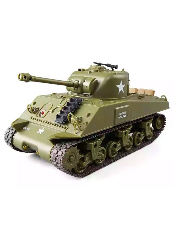 بوكو ديفو نموذج مركبة عسكرية بمقياس 1/30 من دبابة بوكو ديفو شيرمان M4A3 الأمريكية متوسطة الحجم، تعمل بالتحكم عن بُعد بالأشعة تحت الحمراء، بتردد 2.4 جيجاهرتز، مزودة بخاصية الصوت والضوء - Image 1