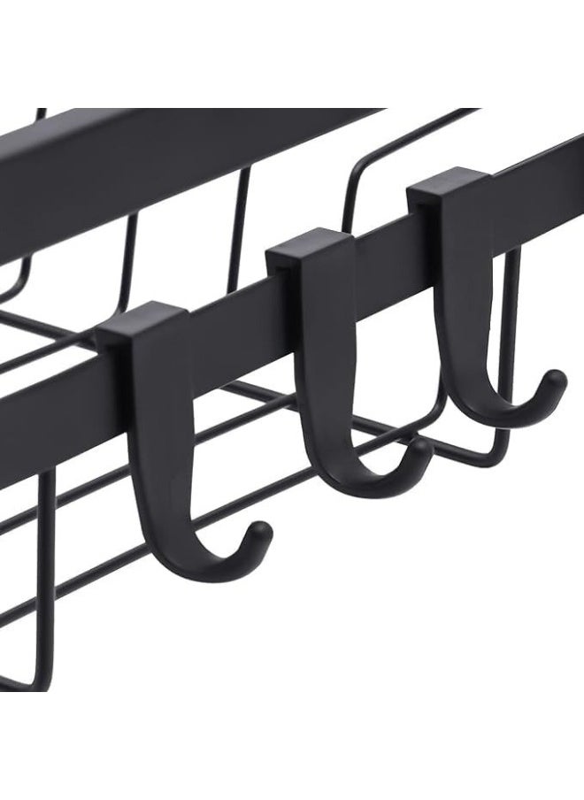 Stainless Steel 3-Tier Dish Drying Rack with Side Holders and Hooks for Forks, Knives and Cutting Boards50X8X25Cm - Black - pzsku/ZD9D7E9D685895459DD63Z/45/_/1738483127/2ee94038-76d0-4401-ae96-dc9410d05e07