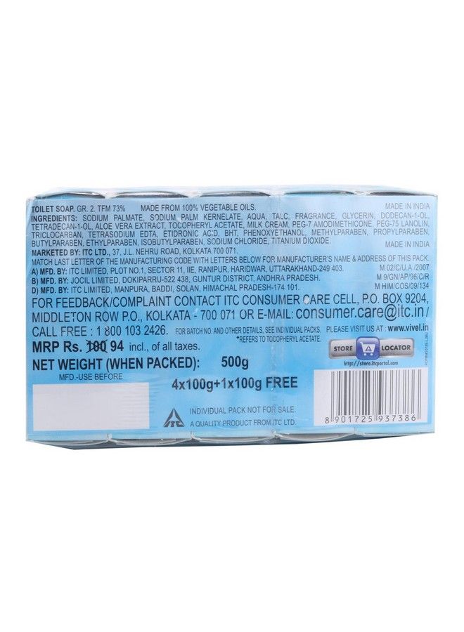 Vivel Soap Aloe Vera 4X100G Pack - Image 4