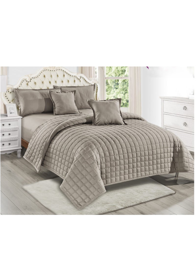Summer single and a half bed sheet, plain, compressed, consisting of 4 pieces, to give you a refreshing summer, size 170*210 cm