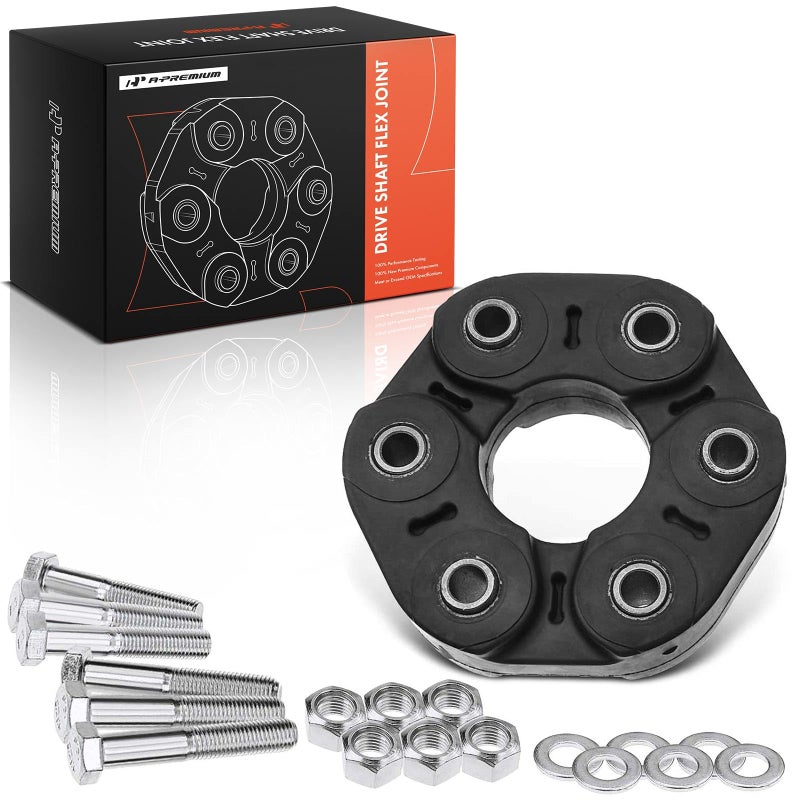 A-Premium APremium Front Drive Shaft Coupler Flex Joint Propshaft Coupling with Bolts Compatible with Volkswagen Touareg 20042014 Porsche Cayenne 20032014 Replace 7L0521403