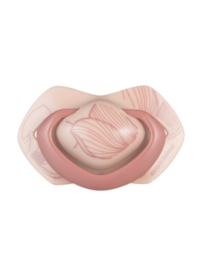 Canpol babies Silicone Soother Light touch 0-6m Symmetrical GOLD 2 pcs pink - Image 2