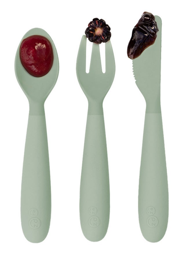 ازبيز EZPZ - أدوات الطعام السعيدة - سيج - Image 1