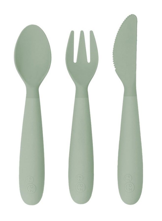 ازبيز EZPZ - أدوات الطعام السعيدة - سيج - Image 2