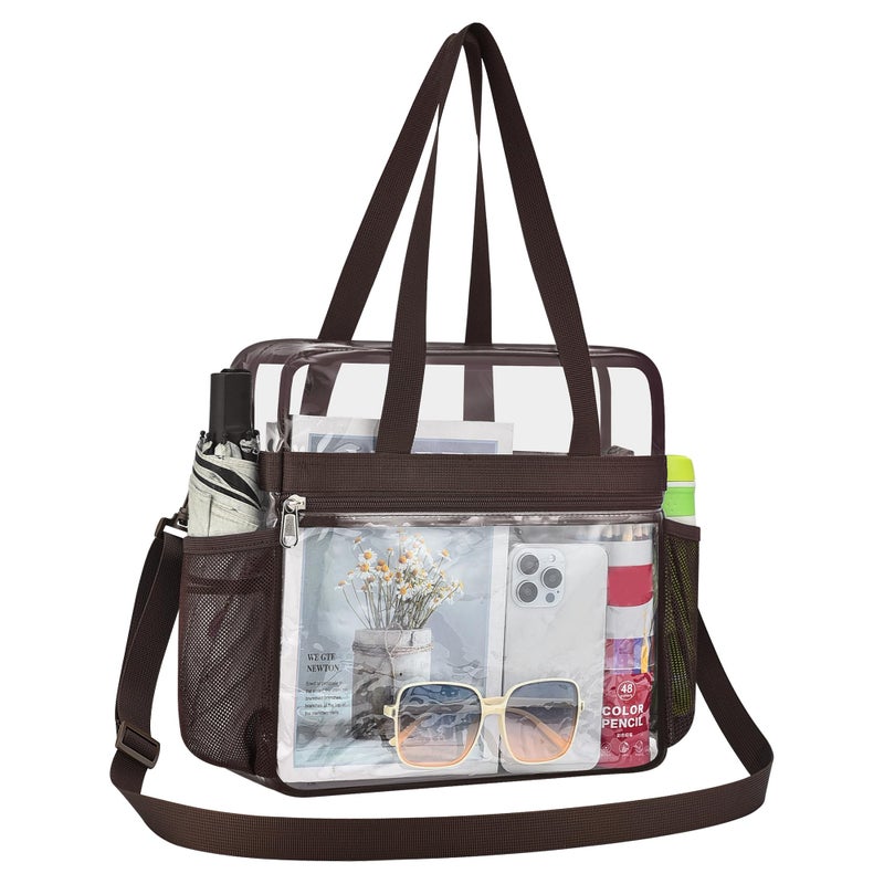 Oraben Clear Bag for Stadium Events 12x6x12 Clear Tote Bag for Wome Transparent Lunch Bag for Work Sports Concert - Image 2