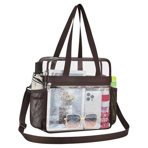 Oraben Clear Bag for Stadium Events 12x6x12 Clear Tote Bag for Wome Transparent Lunch Bag for Work Sports Concert - Image 1