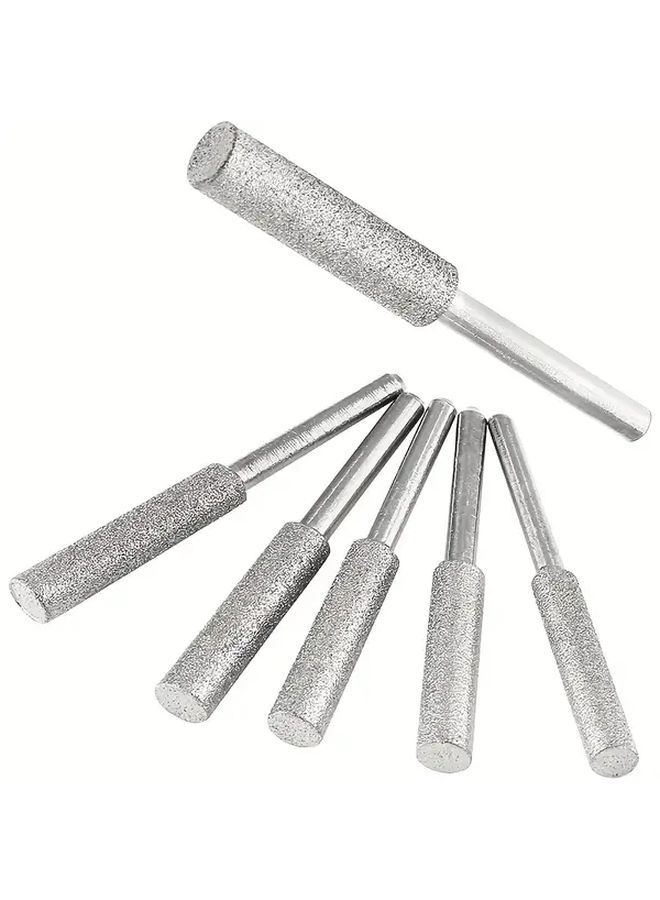 5 5mm 5pcs Titanium Coated Chain Saw Sharpener Set For Metal Wood Glass - Image 4