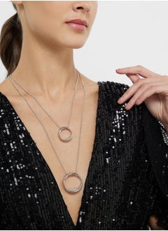 ELLA Layered Pendant Necklace  - Image 4