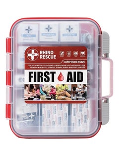 RHINO RESCUE 350 Pieces OSHA All-Purpose First Aid Kit, Ideal for Emergency, School, Business FSA HSA Eligible  - Image 1