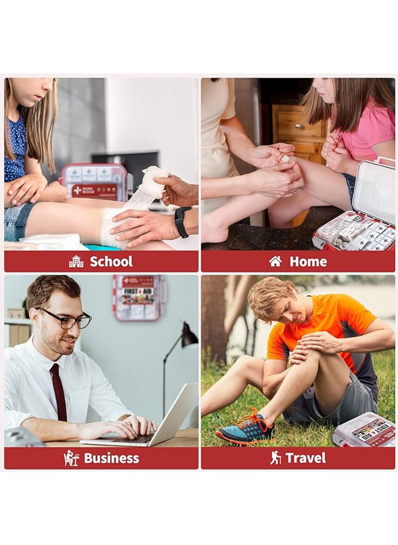 RHINO RESCUE 350 Pieces OSHA All-Purpose First Aid Kit, Ideal for Emergency, School, Business FSA HSA Eligible  - Image 5