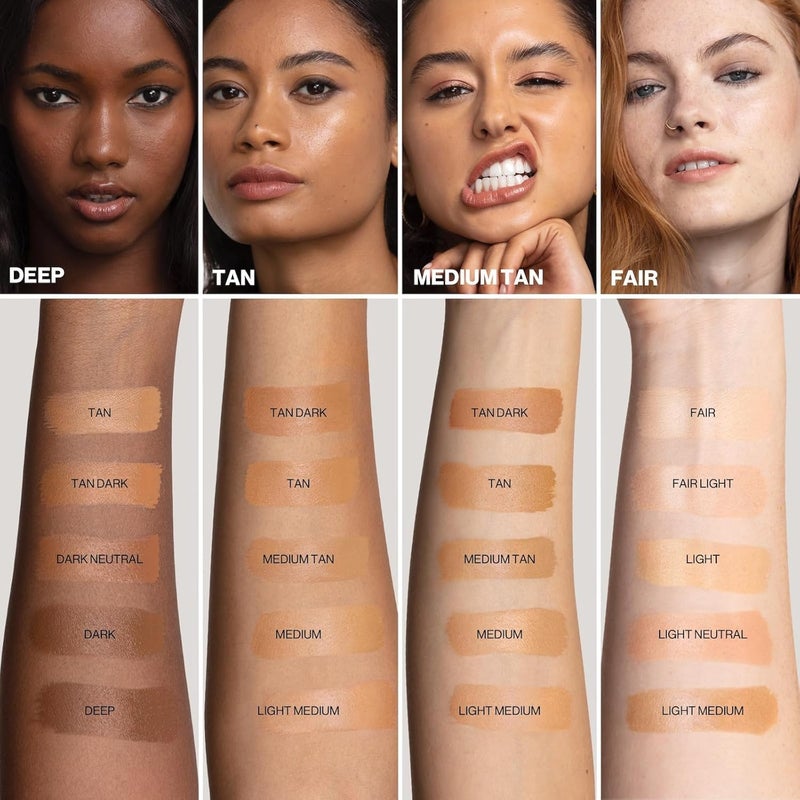 Smashbox Halo Healthy Glow All-In-One Tinted Moisturizer SPF 25 | Hydrating, Long Wearing, Tinted Moisturizer with SPF | Hyaluronic Acid, Mini, 0.41 Fl Oz, Light Medium - Image 4
