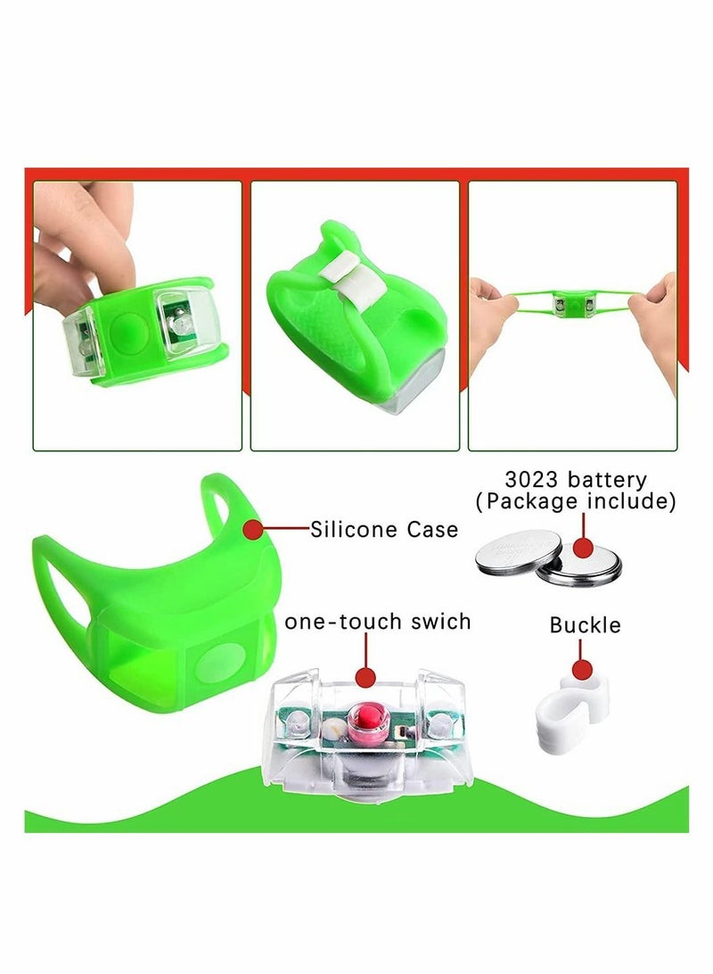 Y&D Bicycle Warning Lights, 4 Pieces Boat Bow Lights LED Navigation Kayak Pontoon Hovercraft Yacht Motorboat Bike Hunting Night Running Fishing (Red, Green)  - Image 4