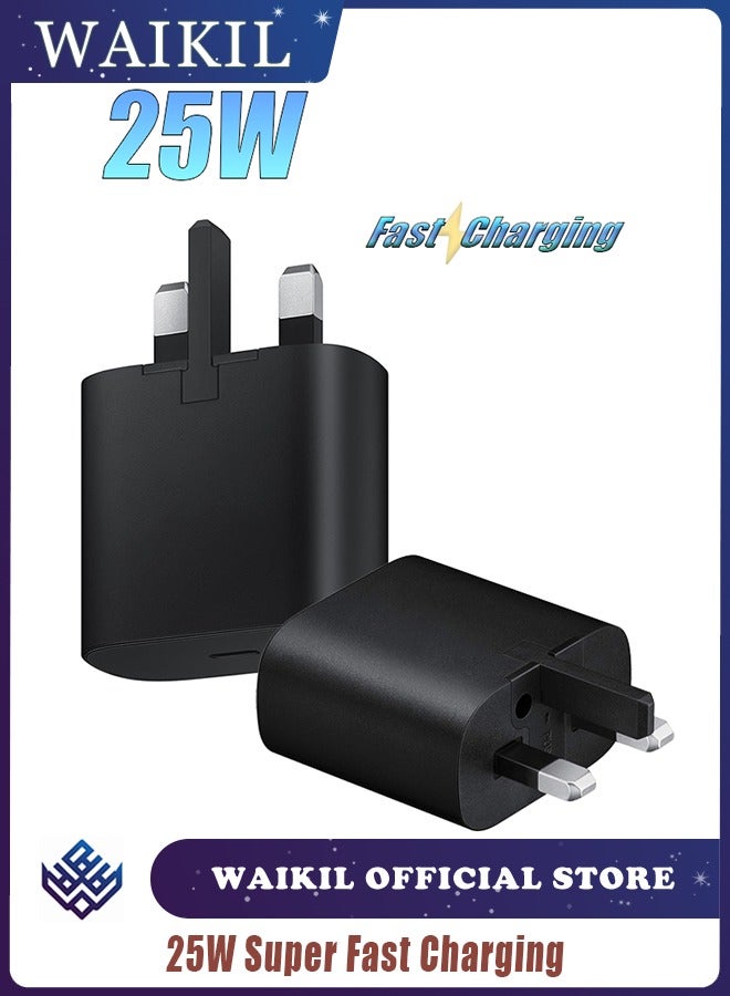 25W Super Fast Charging Travel Adapter, Black, Smartphone Fast Charger, USB-C Charger, Travel Power Adapter, Fast Charging - Image 1
