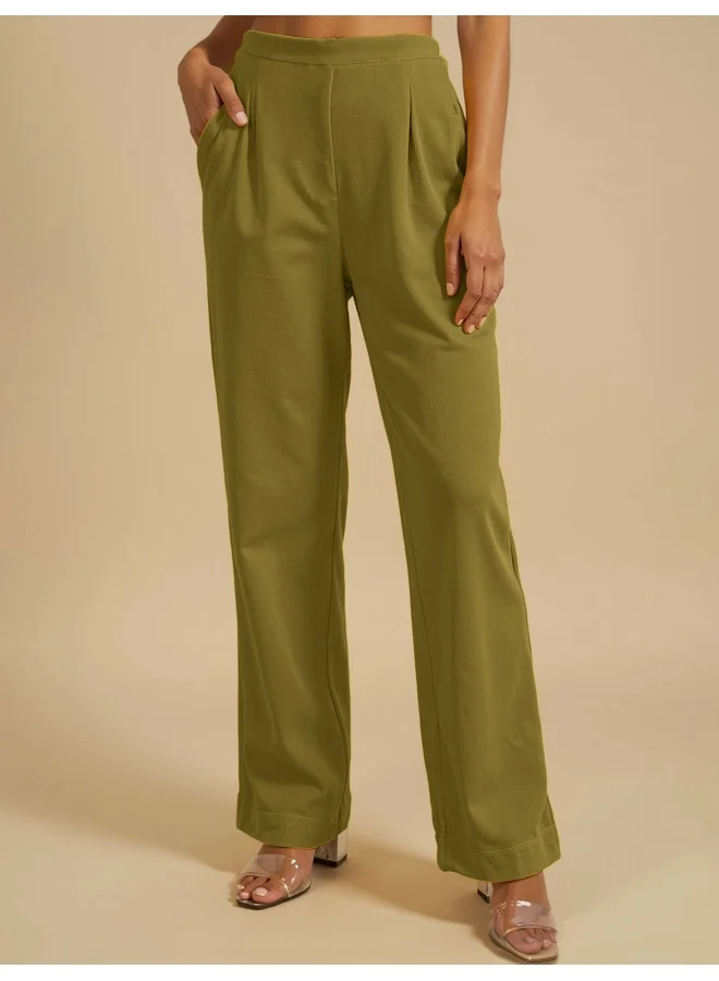 trueBrowns trueBrowns Green Floral Print Kurta Pant Dupatta Set