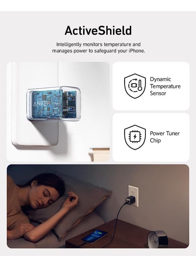 USB C 40W, 521 Charger (Nano Pro), PIQ 3.0 Durable Compact Fast Charger (Not Foldable) For iPhone 13/13 Mini/13 Pro/13 Pro Max/12, Galaxy, Pixel 4/3, iPad/iPad Mini (Cable Not Included) - Image 3