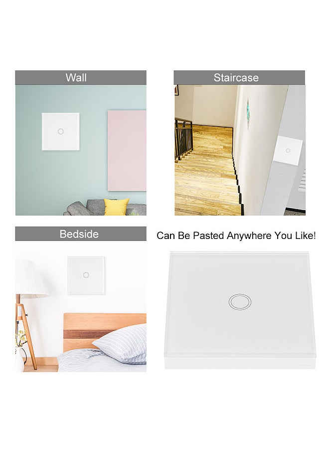 SONOFF - SONOFF T433*Type Luxury Wall Touch Panel Sticky 433MHz Wireless RF Remote Control Transmitter Automation Modules 1*Support All SONOFF RF 433MHz Products Control Staircase Lamp - Image 1
