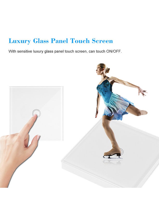 SONOFF - SONOFF T433*Type Luxury Wall Touch Panel Sticky 433MHz Wireless RF Remote Control Transmitter Automation Modules 1*Support All SONOFF RF 433MHz Products Control Staircase Lamp - Image 1