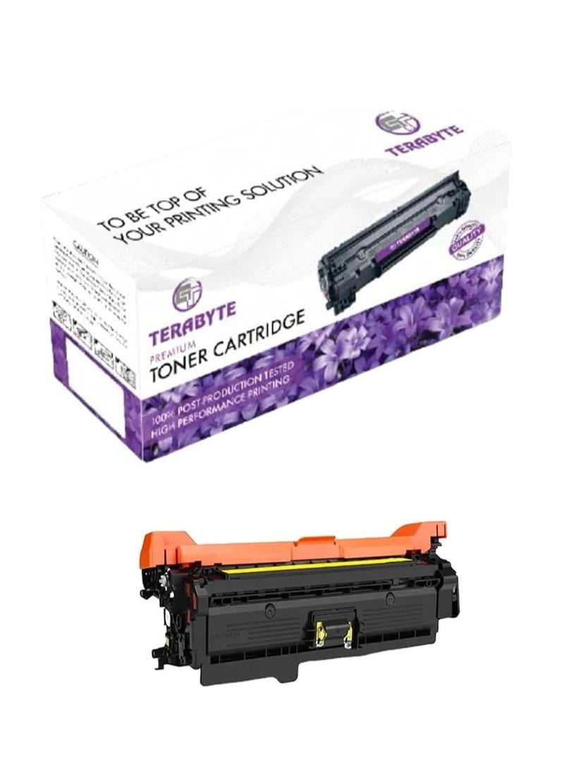 Terabyte 212A Compatible Toner  W2122A Compatible Toner Cartridges for Colour LaserJet Enterprise MFP M578c, M554dn, M555dn, MFP M578dn (1 Yellow) - Image 1