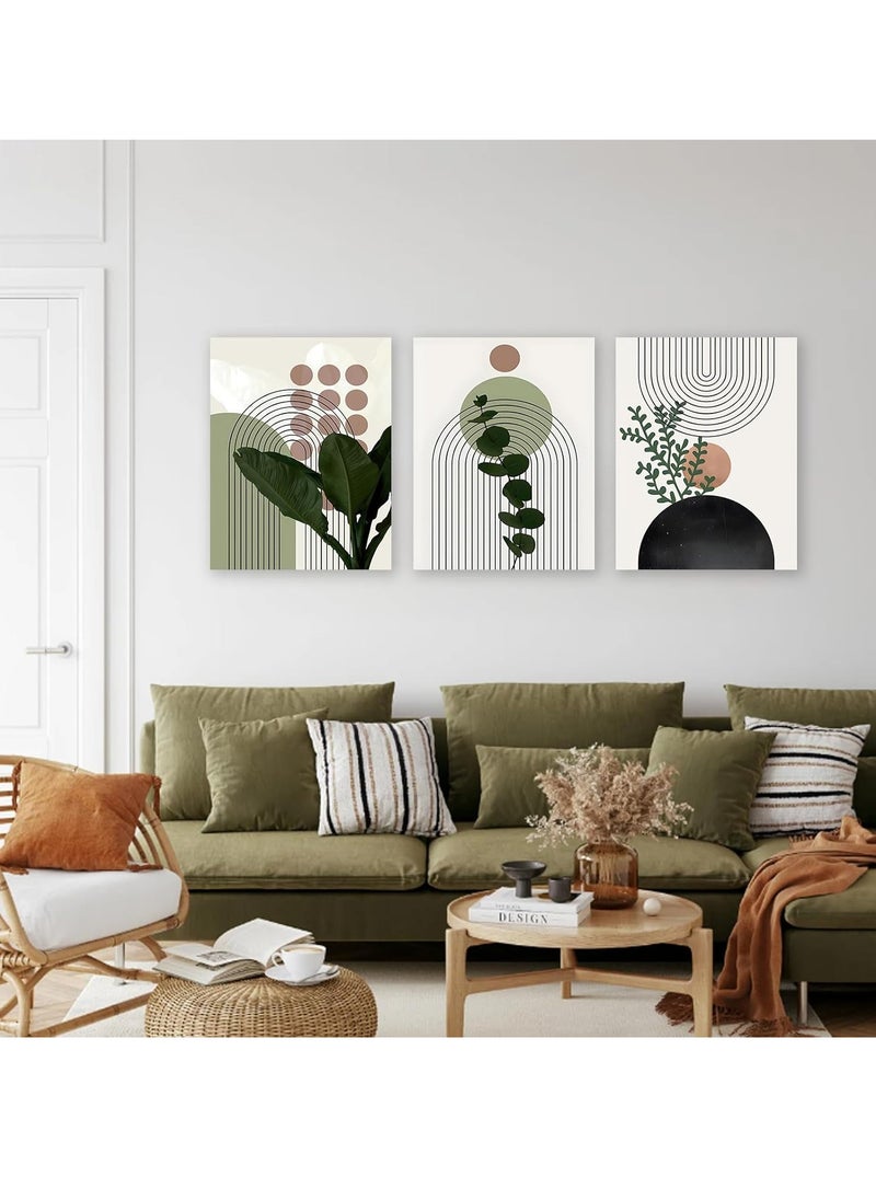 ديكوريور تابلوه فني مودرن  3 قطع 42X90CM بارز 30 مم - طباعة ديجيتال عالية الجودة - طبقة UV لحماية الألوان - سهل التركيب بلاصق ذاتي - ديكور أنيق للمنازل والمكاتب والهدايا  - Image 2