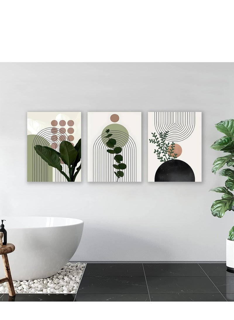 ديكوريور تابلوه فني مودرن  3 قطع 42X90CM بارز 30 مم - طباعة ديجيتال عالية الجودة - طبقة UV لحماية الألوان - سهل التركيب بلاصق ذاتي - ديكور أنيق للمنازل والمكاتب والهدايا  - Image 4