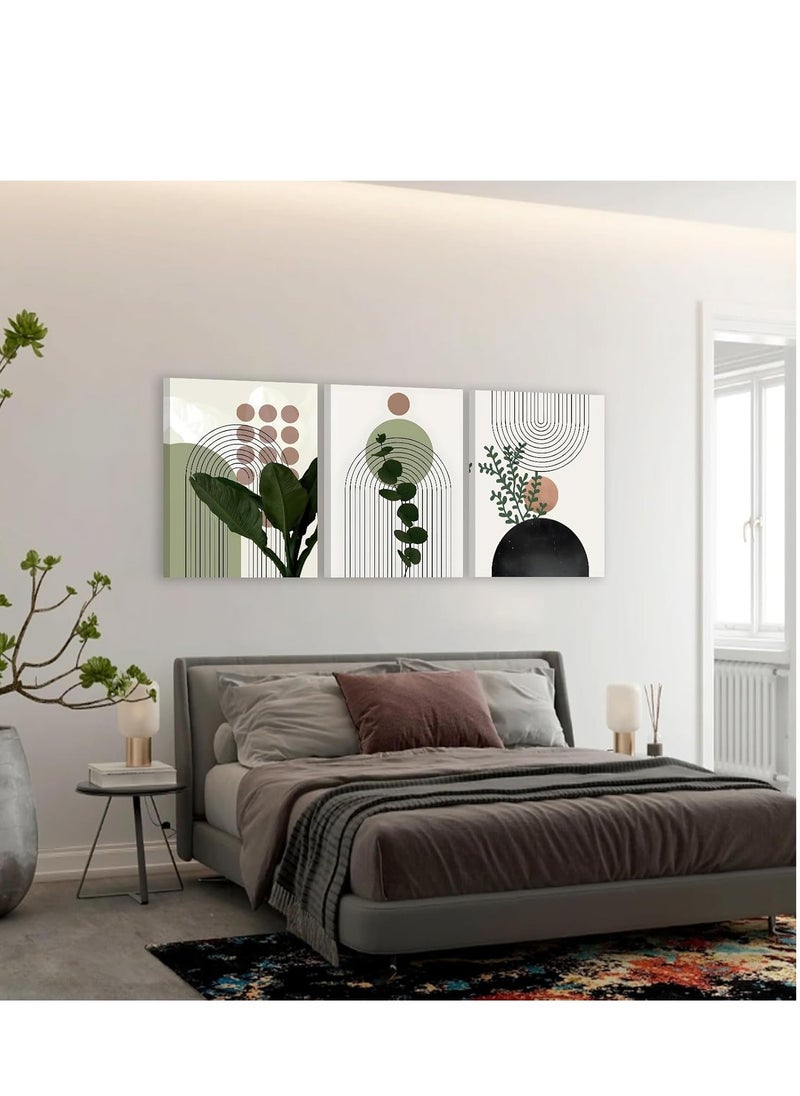 ديكوريور تابلوه فني مودرن  3 قطع 42X90CM بارز 30 مم - طباعة ديجيتال عالية الجودة - طبقة UV لحماية الألوان - سهل التركيب بلاصق ذاتي - ديكور أنيق للمنازل والمكاتب والهدايا  - Image 5
