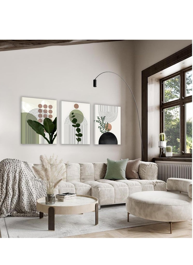 ديكوريور تابلوه فني مودرن  3 قطع 42X90CM بارز 30 مم - طباعة ديجيتال عالية الجودة - طبقة UV لحماية الألوان - سهل التركيب بلاصق ذاتي - ديكور أنيق للمنازل والمكاتب والهدايا  - Image 3