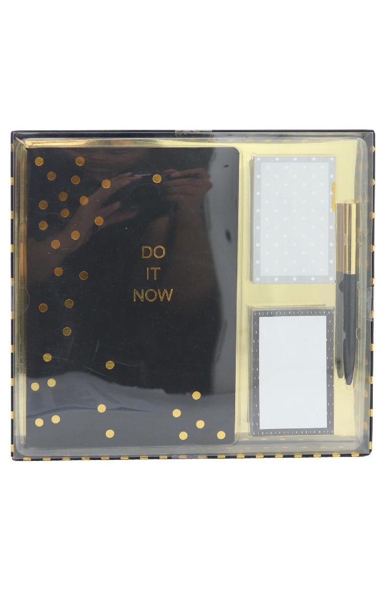 ROCO Journal – "Do it Now", A5, 60 Pages (30 Sheets), College Ruled, Black/Gold - Image 1