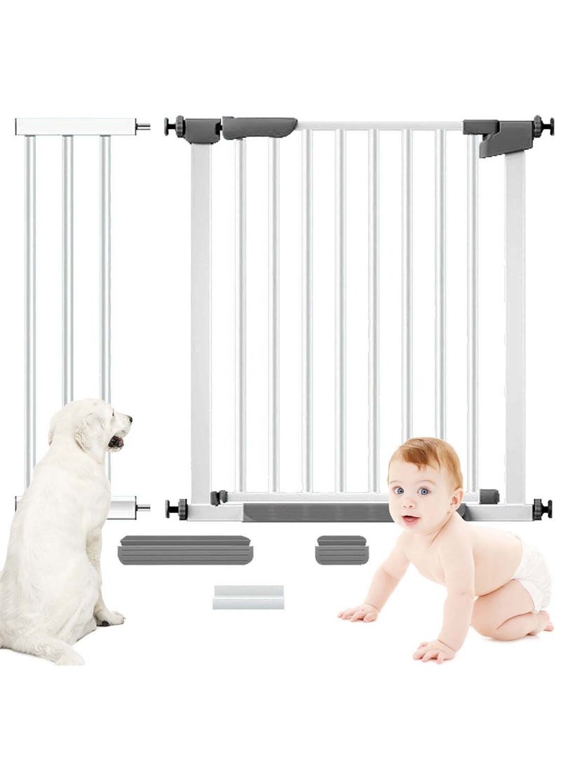 Sinyin Safety Gate Rail, Auto Close Safety Baby Gate, Stair Railing Pet Isolation Fence, Protective Fence, Adjustable Range 97-104cm, For Stairs, Doorways (Safety Railing + 21cm Extension Kit)  - Image 1