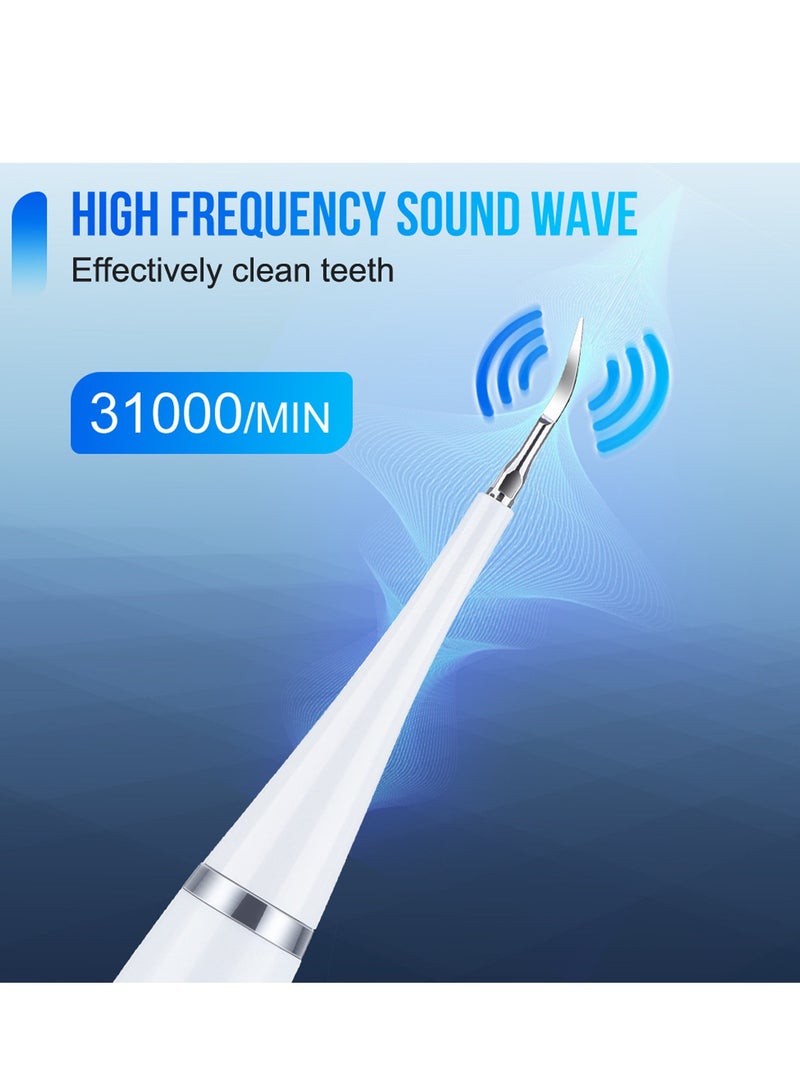 Arabest Teeth Cleaning Kit,Electric Toothbrush&Tartar Remover,With 3 toothbrushe heads(WHITE) - Image 3