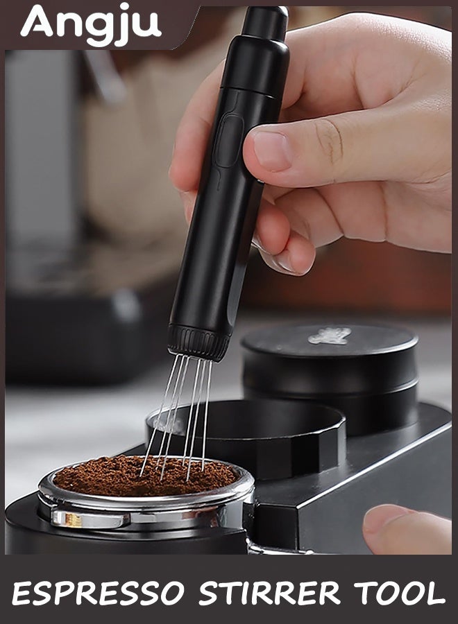 انججو أداة توزيع WDT Espresso,أداة تحريك Espresso المغناطيسية لـ Barista,تصنيع الجرة الدقيقة,التلاعب بالإسبريسو مع الإبر القابلة للسحب,قطع غيار آلة القهوة والإسبريسو والاكسسوارات,, - Image 2