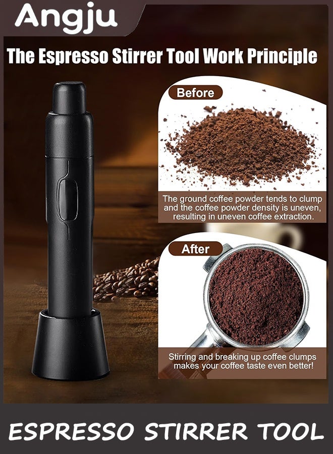 انججو أداة توزيع WDT Espresso,أداة تحريك Espresso المغناطيسية لـ Barista,تصنيع الجرة الدقيقة,التلاعب بالإسبريسو مع الإبر القابلة للسحب,قطع غيار آلة القهوة والإسبريسو والاكسسوارات,, - Image 4