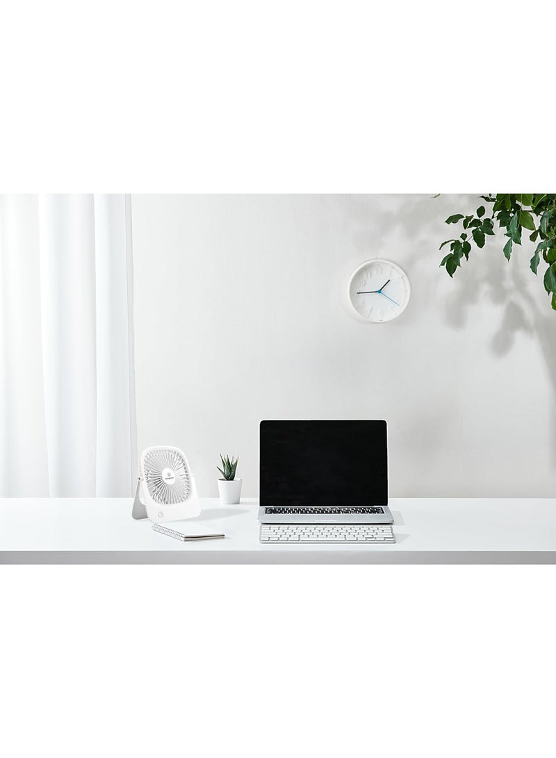 Westinghouse Westinghouse Portable USB Fan – 4 Speed Rechargeable Battery Operated Desk Fan, 3-in-1 Compact Design, Quiet Air Circulator for Home, Office, Travel – 144mm x 181mm  - Image 3