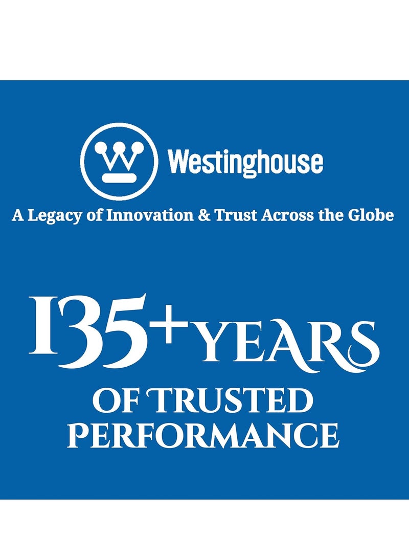 Westinghouse مروحة مكتبية قابلة لإعادة الشحن محمولة USB - مروحة مكتبية تعمل بالبطارية قابلة لإعادة الشحن بسرعة 4، تصميم مدمج 3 في 1، مروحة هواء هادئة للمنزل، المكتب، السفر – 144 مم × 181 مم - Image 5