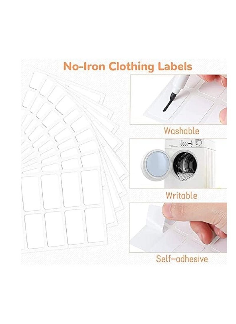 Premify - 54Pcs Name Labels No Iron Clothing Washable Labels 45 x 14mm - Image 1