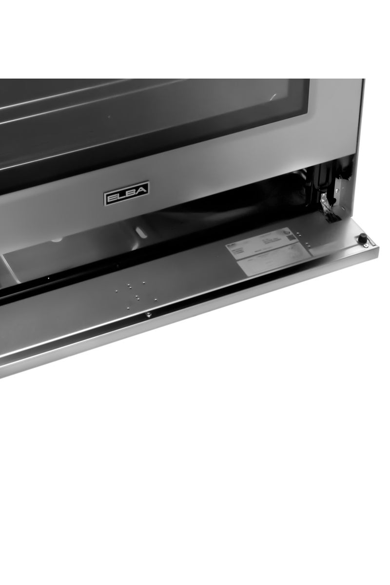 ELBA - 90cm Stainless Steel Gas Cooking Range - Double Ring Burner 5 Zone Cooktop - Auto Ignite - Oven with Grill + Rotisserie - 120' Timer - Knob Control - Cooling Fan + Dishwarmer - Italian Technology - Image 3