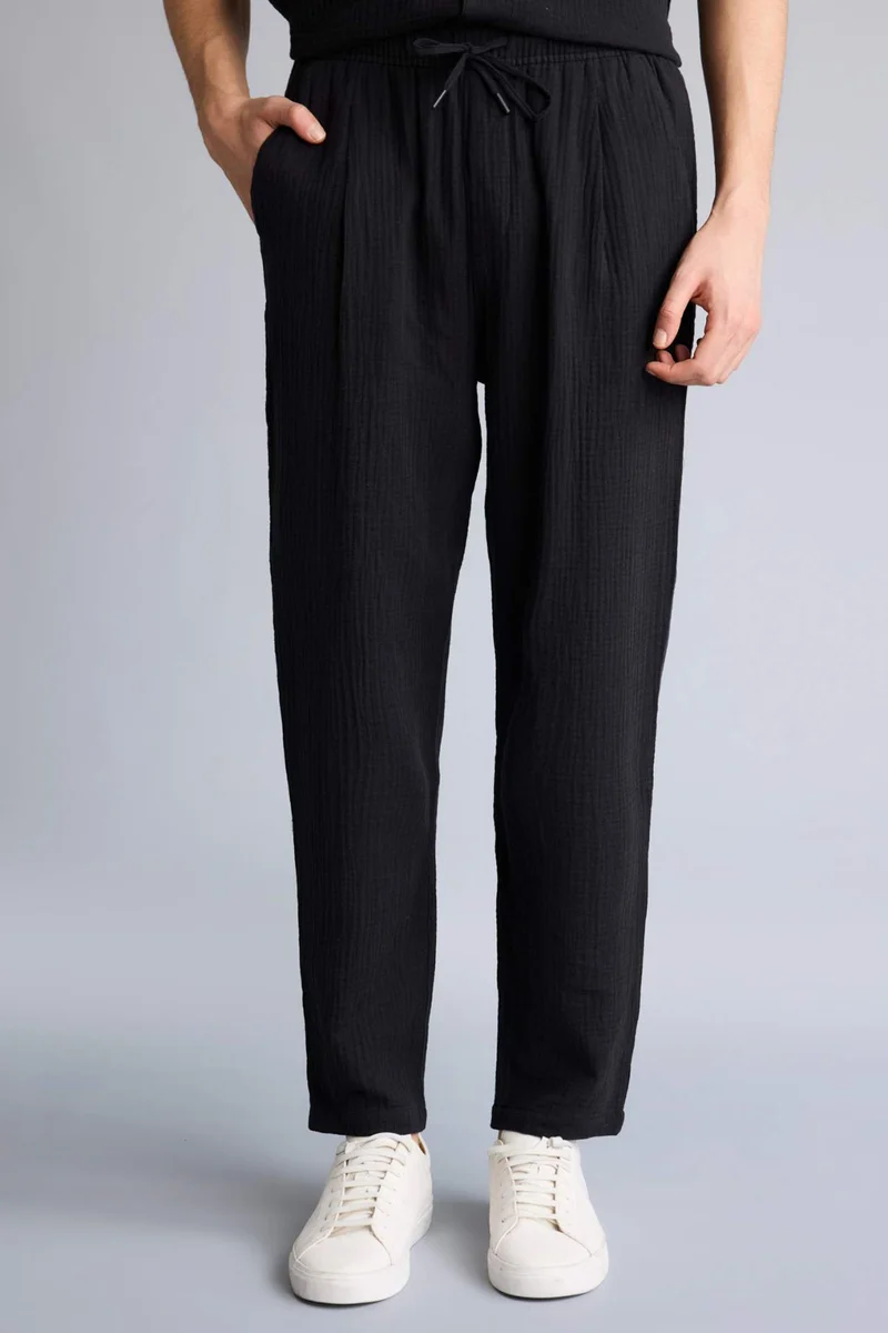 Defacto  Relax Fit Cotton Trousers for Men | Best Price UAE