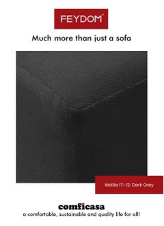 COMFICASA FEYDOM Pebble chair & beanbag : Mollia dark grey  - Image 2